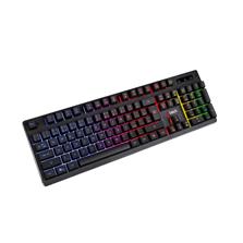 C-TECH Polomechanická herní klávesnice Iris GKB-08 , casual gaming , CZ/SK, duhové podsvícení , USB