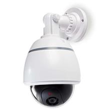 Atrapa kamery NEDIS atrapa bezpečnostné kamery s blikajúcou LED / dome / IP44 / vonkajšia / biela