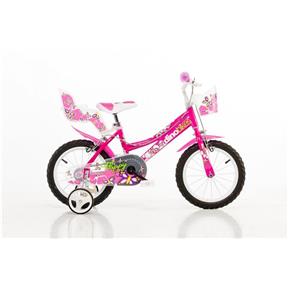 DINO BIKES - Detský bicykel 146R so sedačkou pre bábiku a košíkom - 14