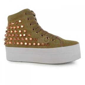 JEFFREY CAMPBELL Play Homg Studded Shoes Nude/Rose 5