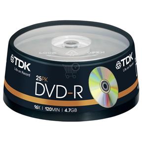TDK DVD+R 4,7 16X (balenie 25ks)