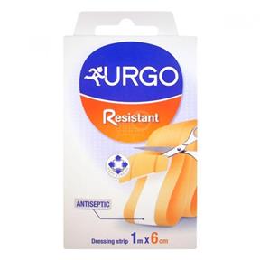 URGO Resistant Náplasť antiseptická, odolná, strip, 6cmx1m, 1x1 ks