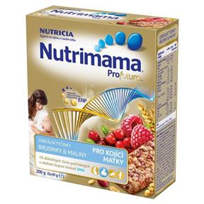 NUTRICIA Nutrimama cereál.tyčin.brusinky/maliny 200g(5x40g)