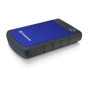 Externý disk TRANSCEND StoreJet 25H3B 2.5" 2 USB 3.0 Rubber Case Anti-Shock modrá