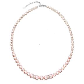 EVOLUTION GROUP Romantický korálek náhrdelník Rosaline Pearls 32036.3 striebro 925/1000