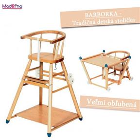 DEMA detská drevená stolička Barborka