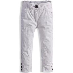 DIRKJE Dievčenské plátenné nohavice biele Veľkosť: 92
