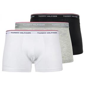 TOMMY HILFIGER - 3PACK premium essentials čierne, sivé a biele boxerky