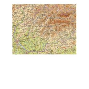 Slovenská republika - nástenná Mapa