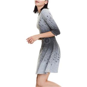 DESIGUAL dámske šaty Vest Miriam XL sivé