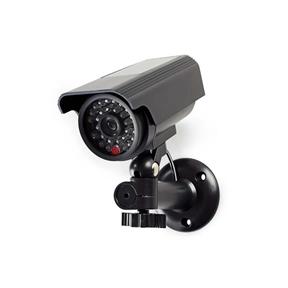 Atrapa kamery NEDIS DUMCBS10BK - Atrapa Bezpečnostní Kamery Válcové IP44 Černá barva