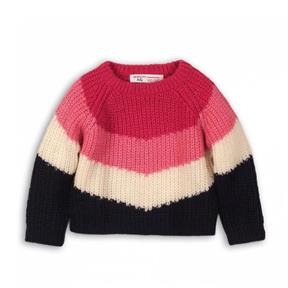 MINOTI dievčenský sveter RUN 1, 110 - 116, ružová