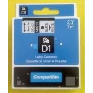 Páska do tlačiarni ECODATA Kompatibilná páska DYMO 45018 D1 Black On Yellow Tape 12mm ECO-45018