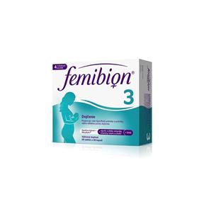 FEMIBION 3 Dojčenie tbl 28 plus cps 28 kys. listová vápnik, vitamíny a minerály DHA 1x56 ks