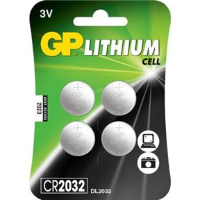 GP BATERIE 1x4 GP CR2032 Lithium Cell 3V