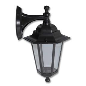 ECOLITE Vonkajšia nástenná lampa Z6102-CR čierna