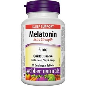 WEBBER NATURALS Melatonín 5 mg 60 tabliet