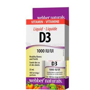 WEBBER NATURALS Vitamín D3 1000 IU - 25 ml