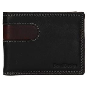 SENDI DESIGN Pánska kožená peňaženka SendiDesign Pent - čierno-hnedá