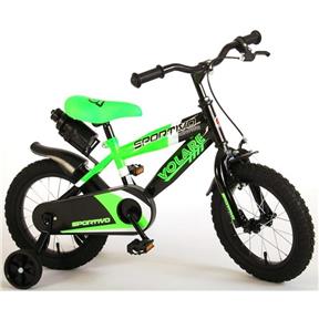 Bicykel VOLARE - Detský pre chlapcov Sportivo Neon Green Black 14 " - zložený na 95 %
