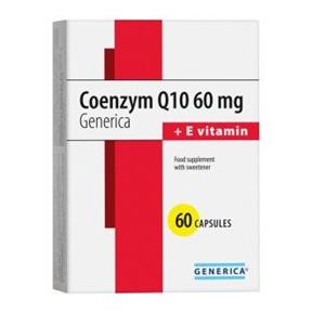 GENERICA Coenzym Q10 60mg plus Vitamin E 60kps