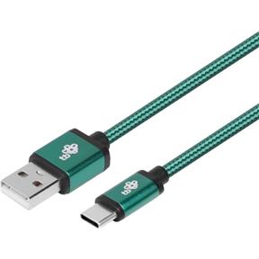 TB TOUCH USB-A/USB-C, zelený , 1,5m