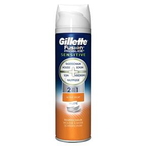 GILLETTE Fusion Proglide Sensitive Active Sport 2in1 pena na holenie 250 ml