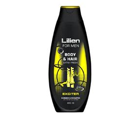 Sprchový gél LILIEN sprchový šampón pre mužov Exciter 400 ml
