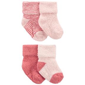 CARTER'S Ponožky Stripes Pink dievča LBB 4ks 3-12m