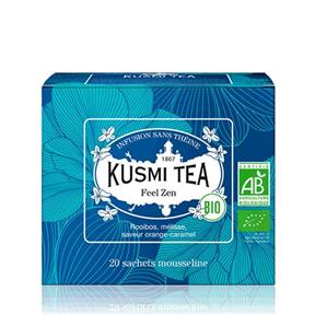 KUSMI TEA Sypaný bio organický bylinný čaj Feel Zen , 20 vrecúšok