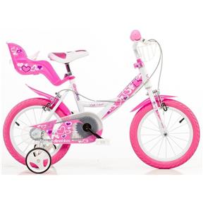 Bicykel DINO BIKES - Detský 144RN so sedačkou na bábiku - 14