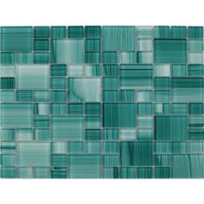MAXWHITE JSM-CH010 Mozaika sklenená zelená 29,7x29,7cm sklo