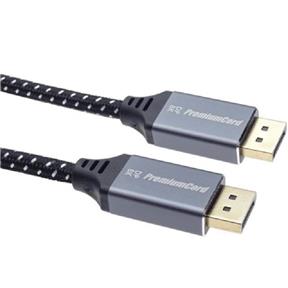 PREMIUMCORD DisplayPort 1.4 přípojný kabel , kovové a zlacené konektory , 1m kport10-01