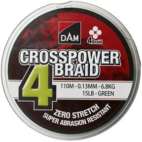 D.A.M. Crosspower 4-Braid Green 0,22 mm 11,3 kg 150 m
