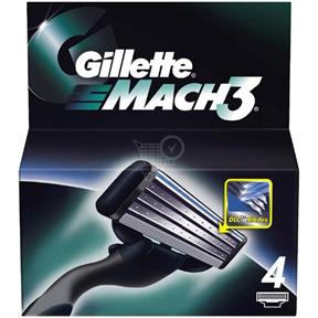 GILLETTE Mach 3 - Náhradné žiletky 4ks