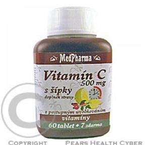 MEDPHARMA Vitamín C 500 mg so šípkami (tbl 60 + 7 zadarmo)